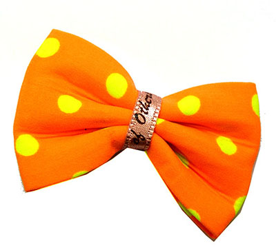 欧美时尚布艺蝴蝶结发夹发饰 点点压夹发夹