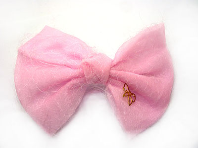 欧美时尚发饰头饰 雪纺加丝蝴蝶结 发夹鸭嘴夹