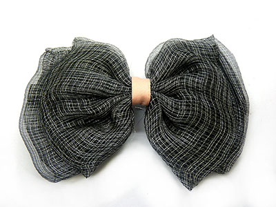 欧美时尚发饰头饰 雪纺加丝蝴蝶结 发夹鸭嘴夹