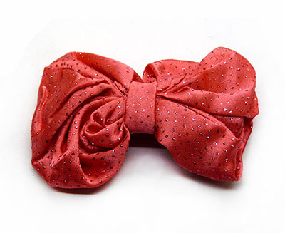 缎布发夹厂家直销 欧美素色蝴蝶结发夹 压夹 发卡