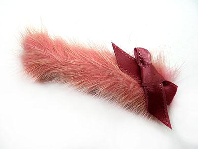 欧美新款水貂毛压夹鸭嘴夹蝴蝶结公主范边夹厂家直销