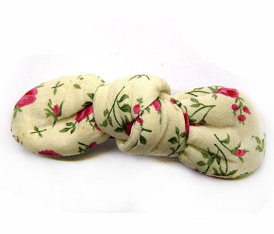 双层布艺蝴蝶结发夹欧美绒布发卡盘发弹簧夹