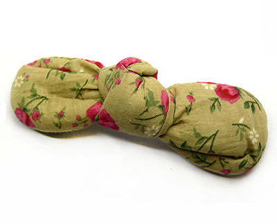 双层布艺蝴蝶结发夹欧美绒布发卡盘发弹簧夹