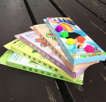 厂家直销香味荧光星星条 糖果色幸运星折叠纸 手工DIY许愿星星