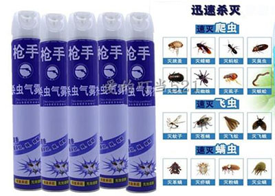 家用750ml枪手杀虫气雾剂瓶装杀蚊虫气雾剂灭蟑螂驱蚊虫苍蝇