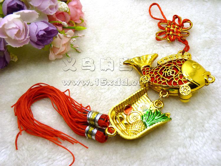 新款新年春节挂饰 笸箩元...